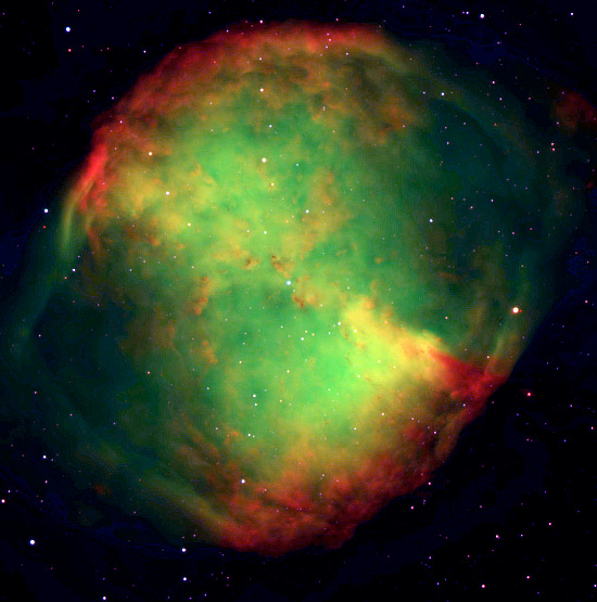 Niebo przez lornetk - M27 - Messier 27 czyli Hantle