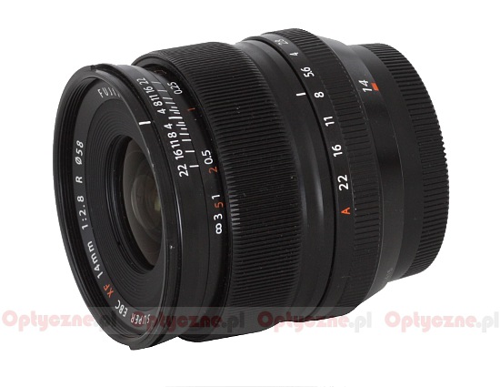 Fujifilm Fujinon XF 14 mm f/2.8 R - Budowa i jako wykonania