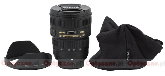Nikon Nikkor AF-S 18-35 mm f/3.5-4.5G ED - Budowa i jako wykonania