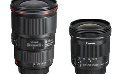 Canon EF 16-35 mm f/4L IS USM oraz EF-S 10-18 mm f/4.5-5.6 IS STM