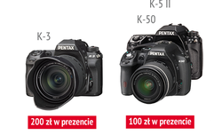 Do 200 z w prezencie na obiektywy i akcesoria Pentax