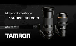 Promocja na obiektywy Tamrona - monopod w zestawie