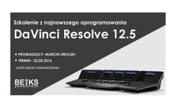 DaVinci Resolve - BEiKS zaprasza na szkolenie. Ostatnie wolne miejsca!