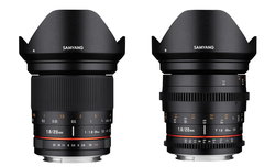 Samyang 20 mm f/1.8 ED AS UMC oraz 20 mm T1.9 ED AS UMC
