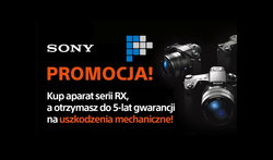 Aparaty Sony RX nawet z 5-letni gwarancj na uszkodzenia mechaniczne