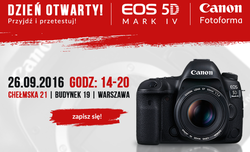 Dzie otwarty z lustrzank Canon EOS 5D Mark IV