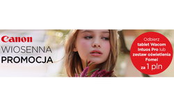 Wiosenna promocja firmy Canon - nagrody za 1 z przy zakupie lustrzanki