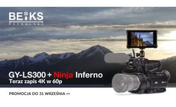 Kamera GY-LS300 i rekorder Ninja Inferno w promocji BEiKS