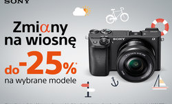 Wiosenna obnika cen aparatw Sony