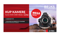 Canon C100 - akumulator i voucher na warsztaty za 1 z