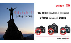 Przeduenie gwarancji na penoklatkowe lustrzanki Canon