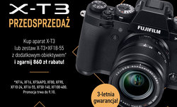 Przedsprzeda Fujifilm X-T3 i rabaty na inne modele