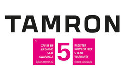 5 lat gwarancji na obiektywy Tamron