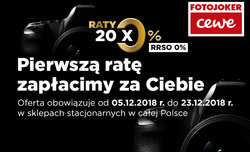 Promocja w CEWE Fotojoker - pierwsza rata gratis