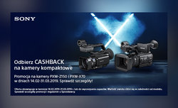 Cashback przy zakupie kamery Sony