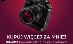 Promocja na aparat Fujifilm X-H1 z gripem zasilajcym