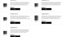 Ceny nowych obiektywów Meyer Optik Görlitz Ceny nowych obiektywów Meyer Optik Görlitz