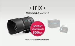 Promocja Instant Cashback na obiektyw Irix 150 mm f/2.8 Macro 1:1
