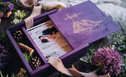 Drewniane pude�ka na zdj�cia