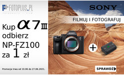 Akumulator do Sony A7 III za 1 zł w sklepie Foto-Plus Akumulator do Sony A7 III za 1 zł w sklepie Foto-Plus