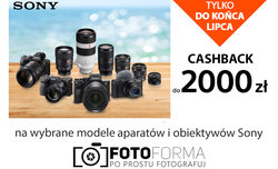 Letnie promocje na aparaty i obiektywy Sony w sklepie Fotoforma.pl