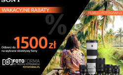 Letnie promocje na produkty Sony w sklepie Fotoforma.pl