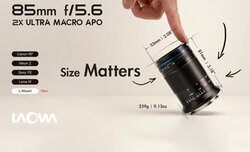 Venus Optics LAOWA 85 mm f/5.6 z nowym mocowaniem Venus Optics LAOWA 85 mm f/5.6 z nowym mocowaniem