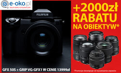 Promocja na Fujifilm GFX 50S w e-oko.pl Promocja na Fujifilm GFX 50S w e-oko.pl