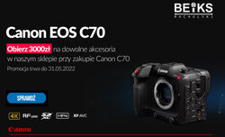 Canon C70 na promocji w BEiKS