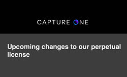 Zmiany w licencjach Capture One Zmiany w licencjach Capture One