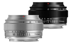 TTartisan 50 mm f/2 - srebrna wersja