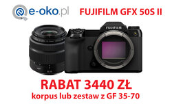 Promocja na Fujifilm GFX 50S II w e-oko.pl Promocja na Fujifilm GFX 50S II w e-oko.pl