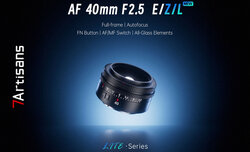 7Artisans AF 40 mm f/2.5 z nowymi mocowaniami 7Artisans AF 40 mm f/2.5 z nowymi mocowaniami