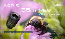 Venus Optics Laowa Acris 35 mm f/2.8 APO AF Macro 1x Venus Optics Laowa Acris 35 mm f/2.8 APO AF Macro 1x