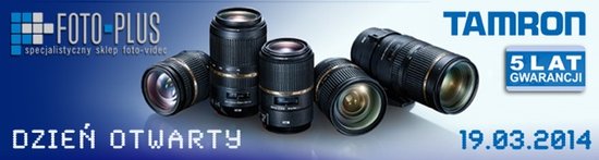 Dzie otwarty z obiektywami marki Tamron