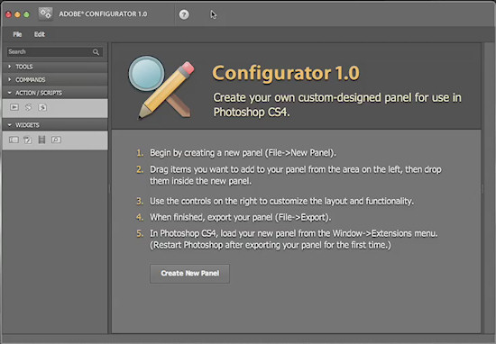 Adobe Configurator 1.0 dla Photoshop CS4