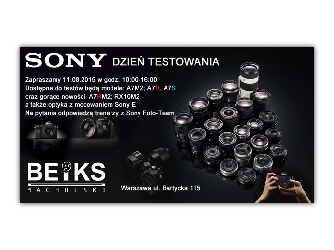 BEiKS zaprasza na dzie testw Sony