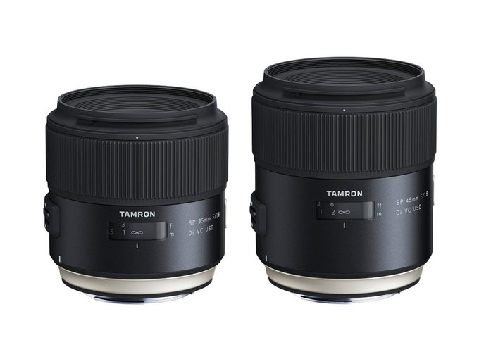 Tamron SP 35 mm f/1.8 oraz 45 mm f/1.8 - nowy firmware