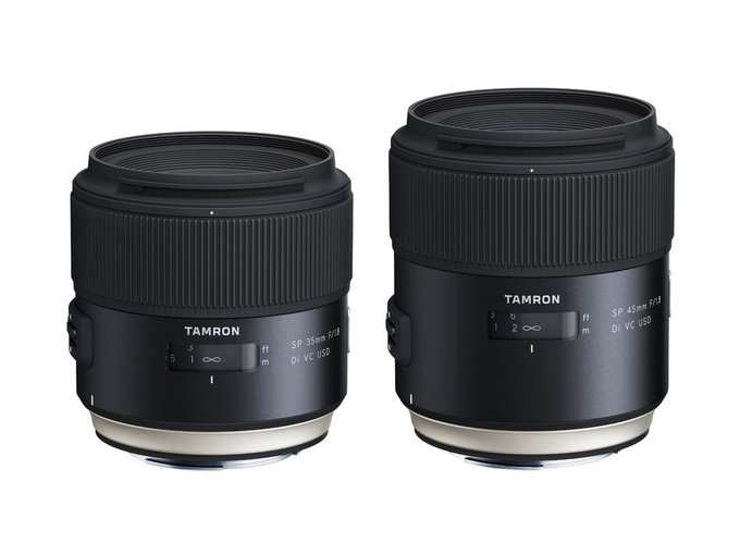 Tamron SP 35 mm f/1.8 oraz 45 mm f/1.8 - pierwsze dostawy