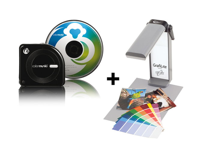 X-Rite ColorMunki Photo i lampa GrafiLite