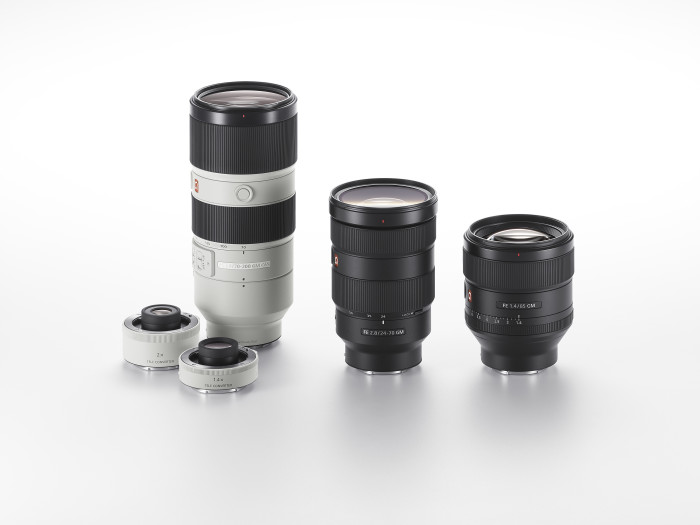 Sony G Master 24-70 mm f/2.8, 85 mm f/1.4 oraz 70-200 mm f/2.8