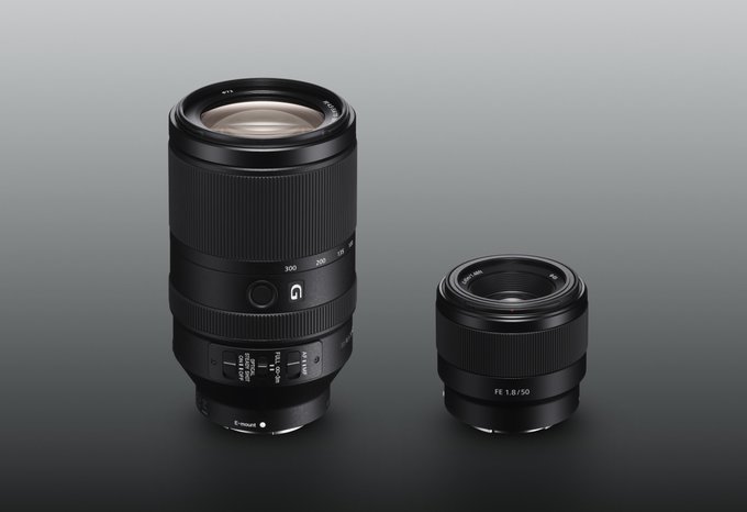 Sony FE 70-300 mm f/4.5-5.6 G OSS i 50 mm f/1.8