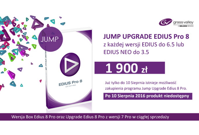 BEiKS - ostatnie dni na zakup Jump Upgrade Edius 8 Pro