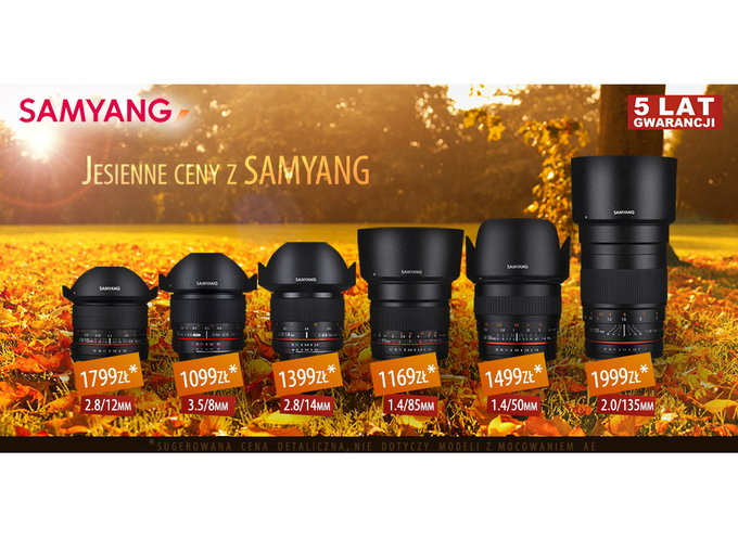Promocja na obiektywy Samyang