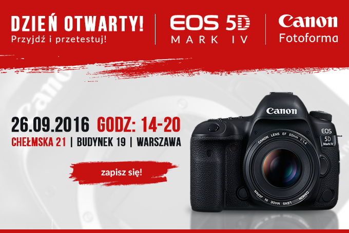 Dzie otwarty z lustrzank Canon EOS 5D Mark IV