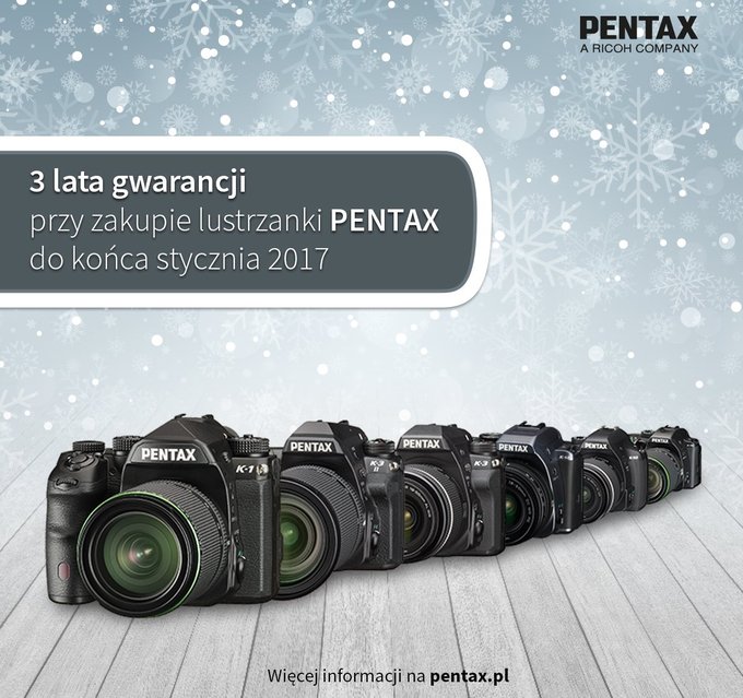 witeczna promocja Ricoha na aparaty Pentax