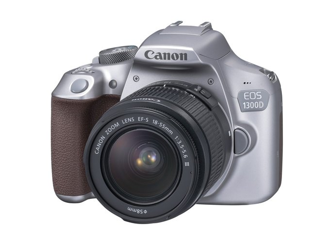 Srebrny Canon EOS 1300D