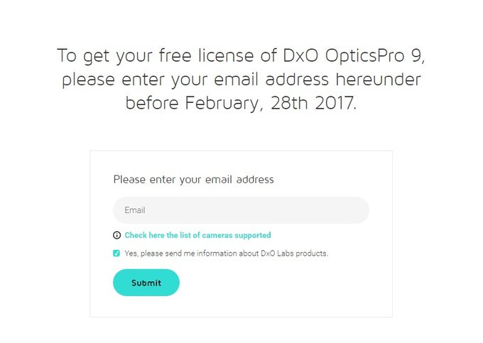 DxO OpticsPro 9 dostpny za darmo