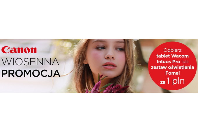 Wiosenna promocja firmy Canon - nagrody za 1 z przy zakupie lustrzanki