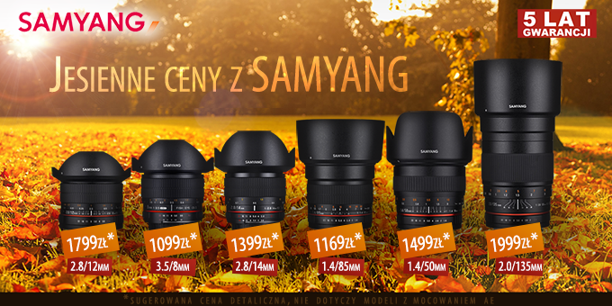 Samyang obnia ceny obiektyww